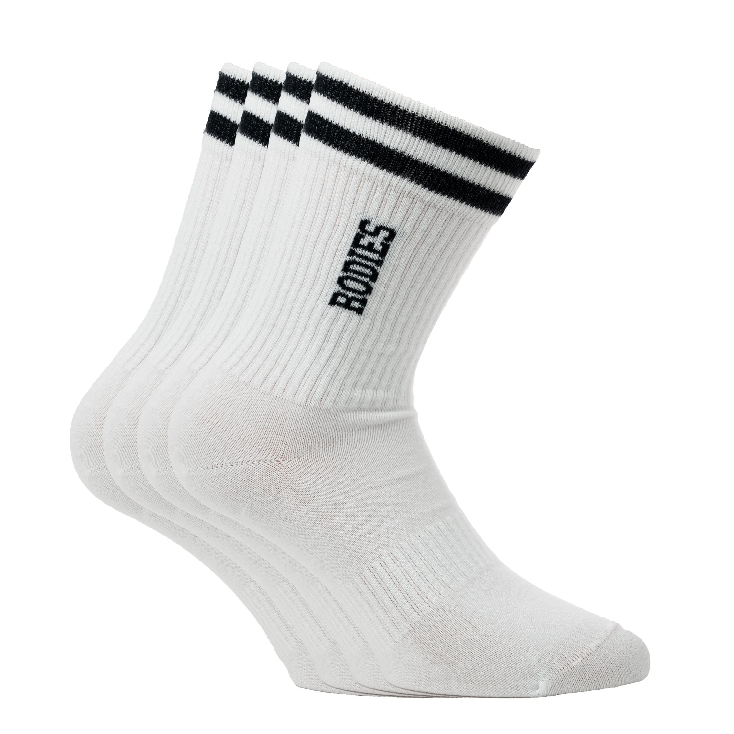 4 Paar Herz Tennissocken Damen - Weiße Sportsocken Mit Herz Motiv