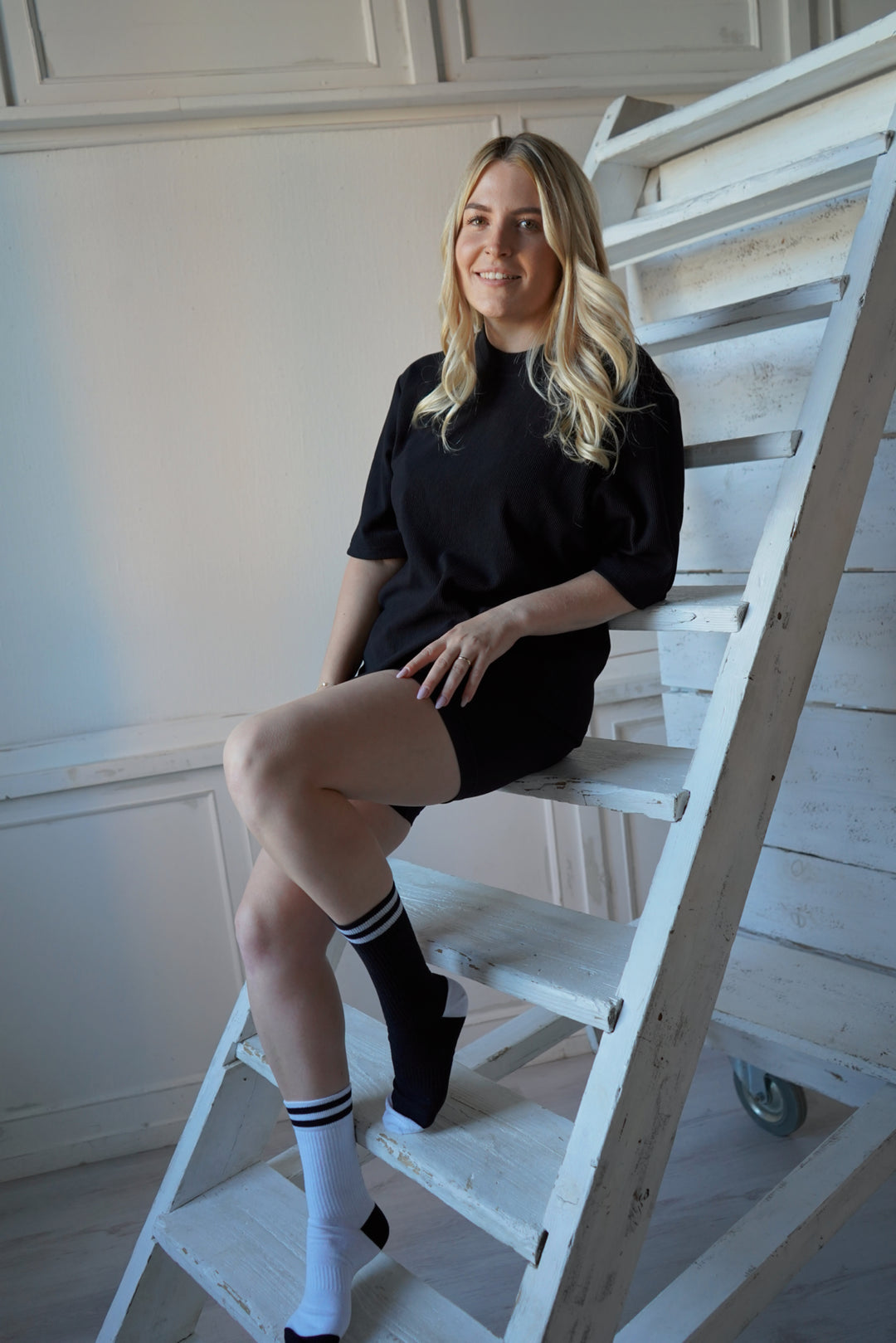 Crew Socks 'BLACK&WHITE' 1-6 Paar Unisex Black & White Edition Tennissocken